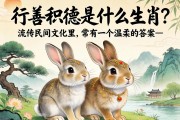 行善積德是什么生肖？在流傳的民間文化里，常有一個溫柔的答案—兔