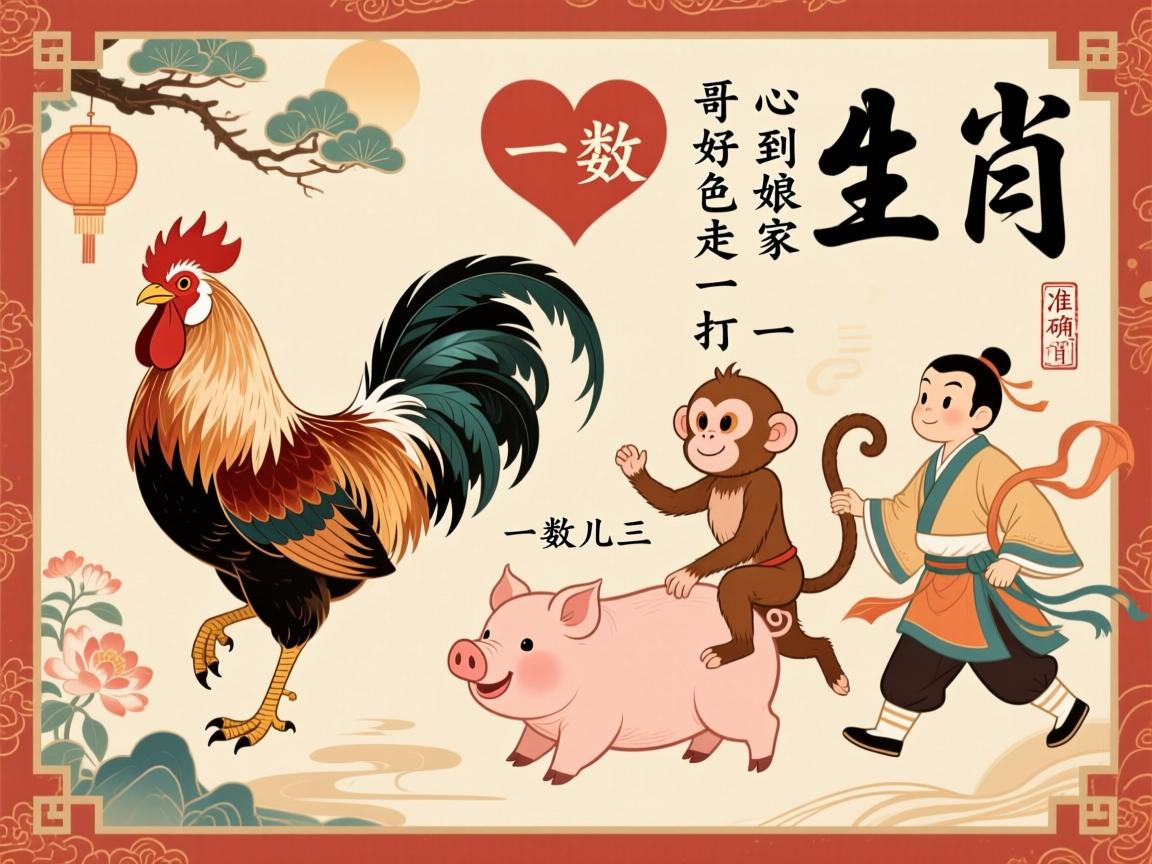 雞前馬后來 一數(shù)猴兒三 心到娘家豬 哥好色走一打一準(zhǔn)確生肖