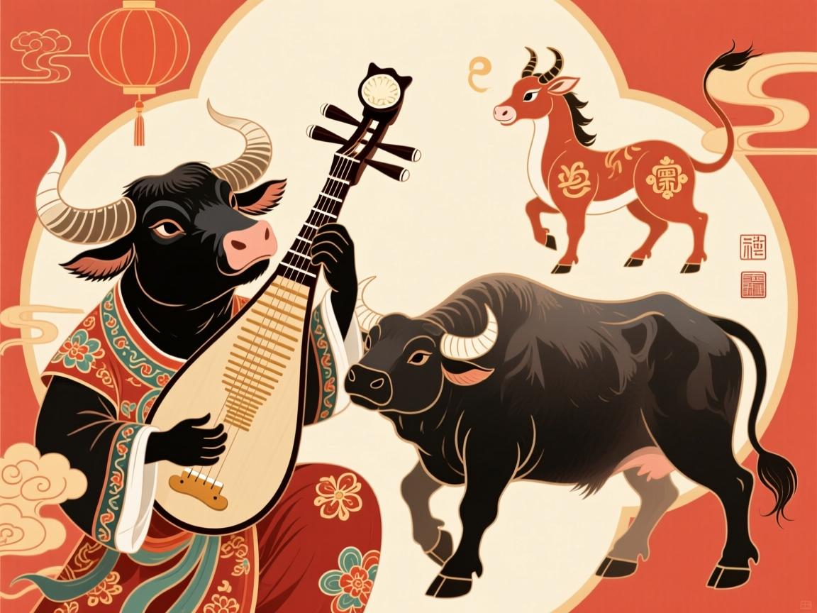 對(duì)牛彈琴與生肖牛