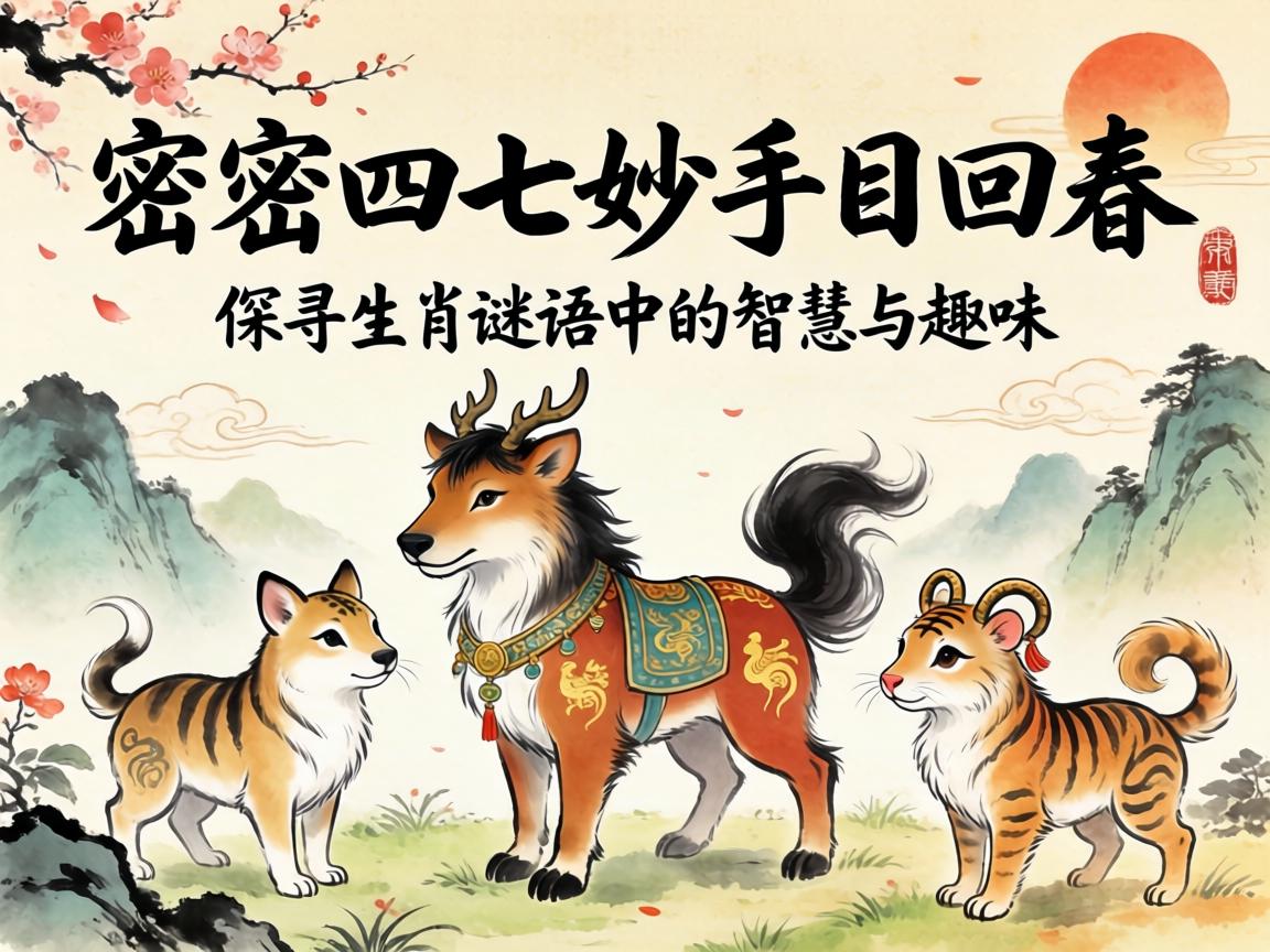 探尋生肖謎語中的智慧與趣味