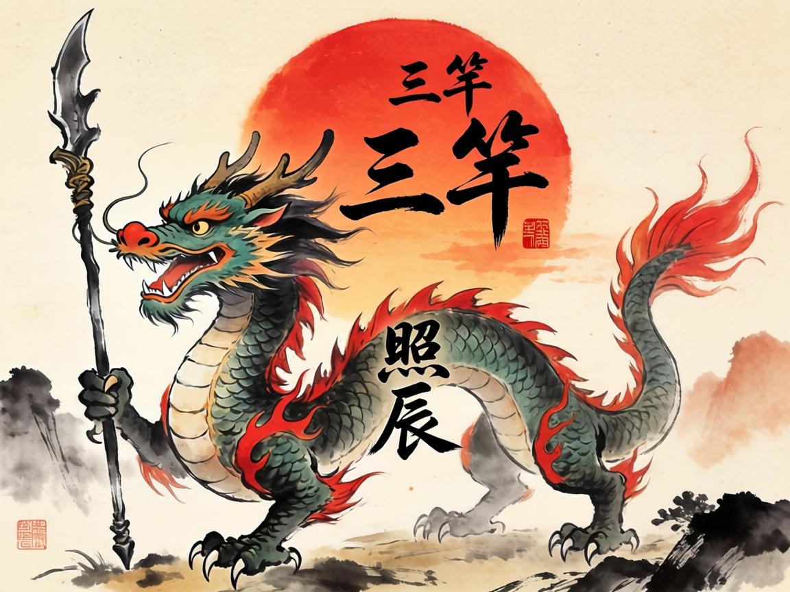 紅日三竿照辰龍