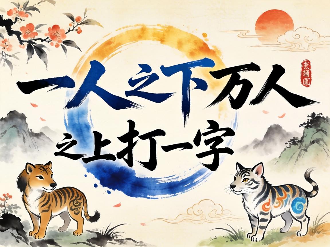 一人之下萬人之上打一字