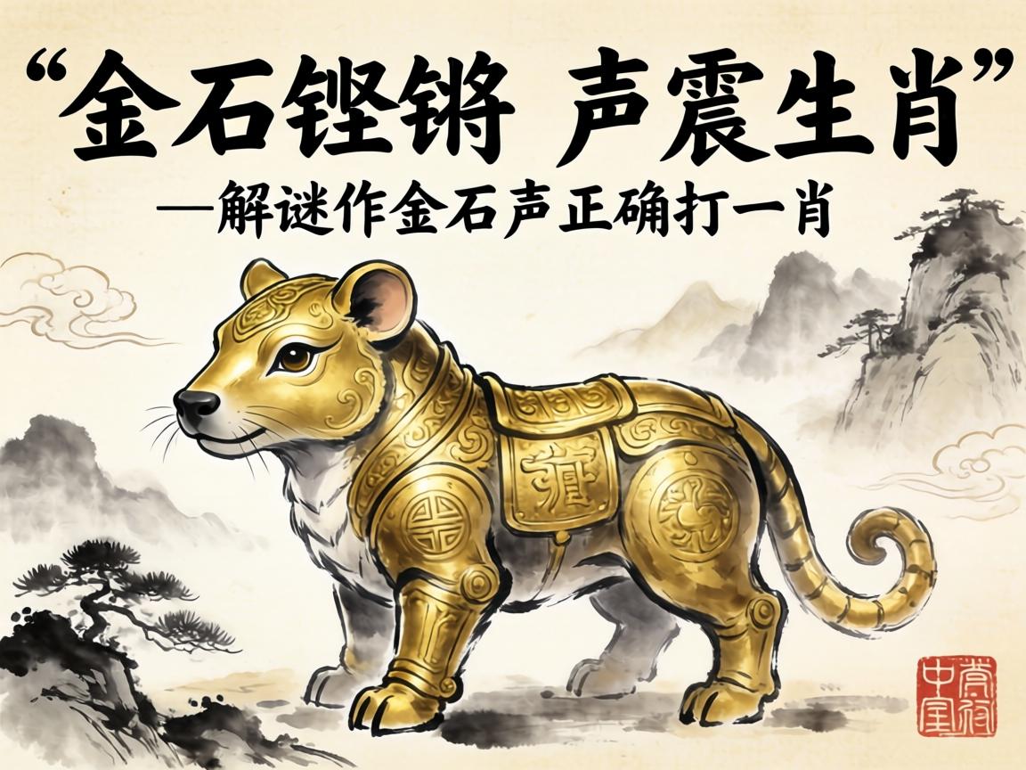 解謎作金石聲正確打一肖